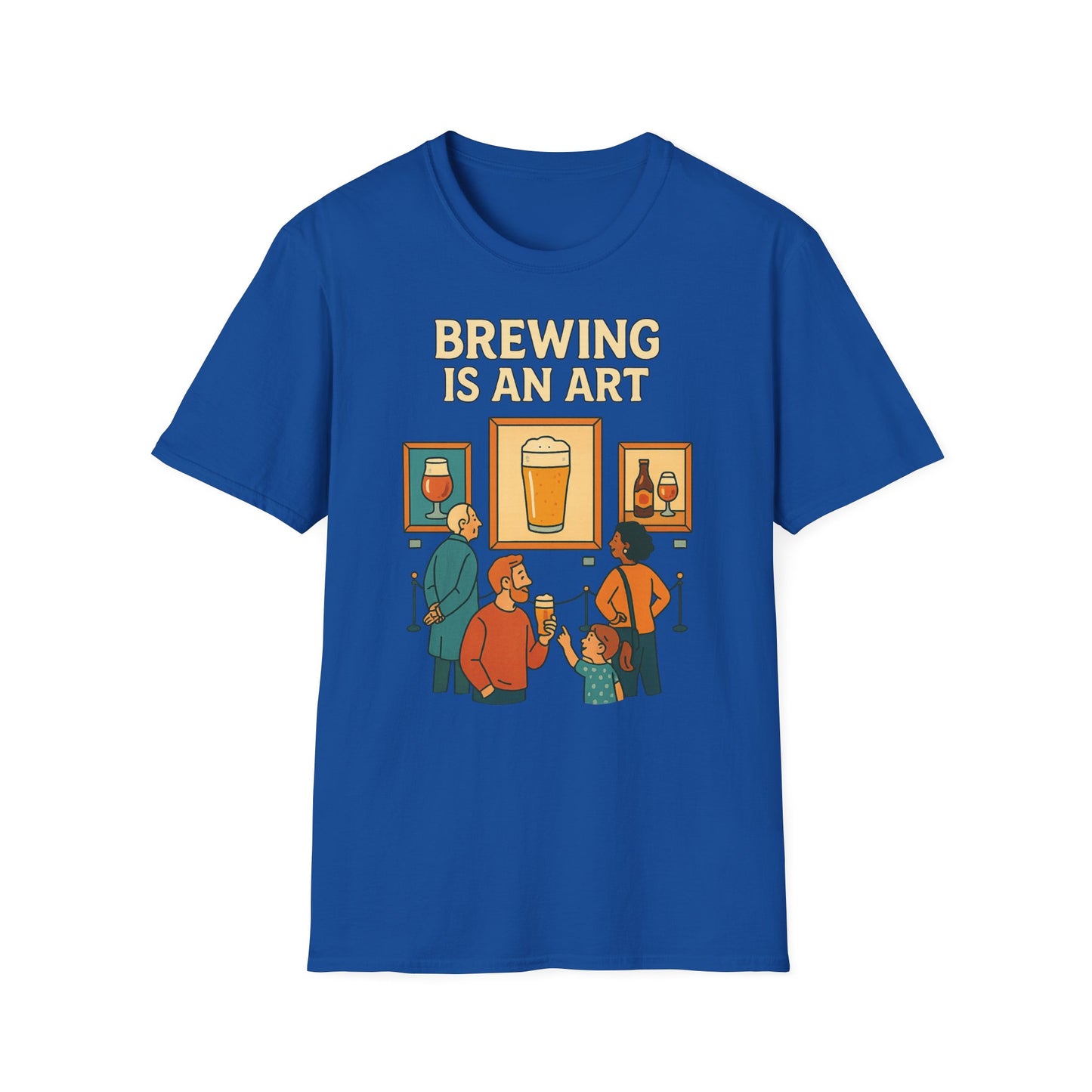 Unisex Softstyle T-Shirt - Brewing is an art