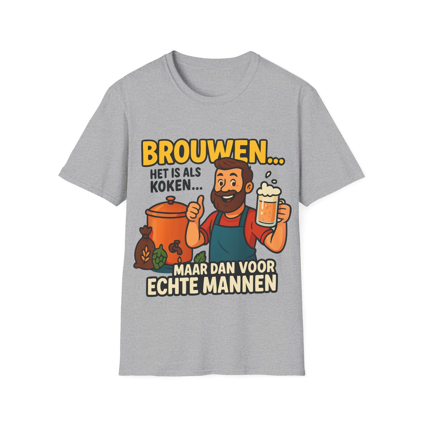 T-shirt unisexe Softstyle-Brasser, c'est comme cuisiner. . . 