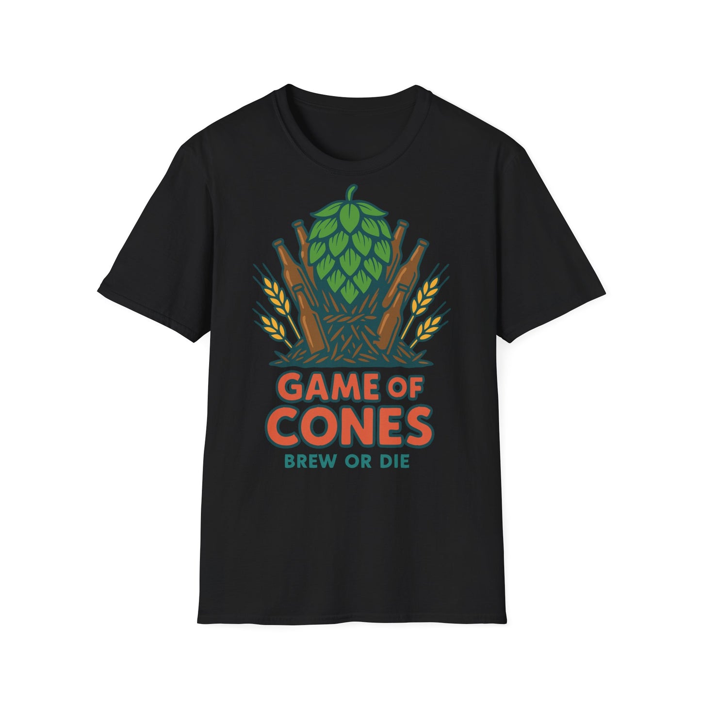 T-shirt unisexe doux-Jeu de cônes