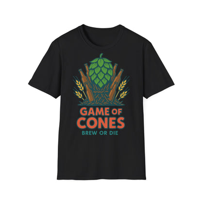 T-shirt unisexe doux-Jeu de cônes